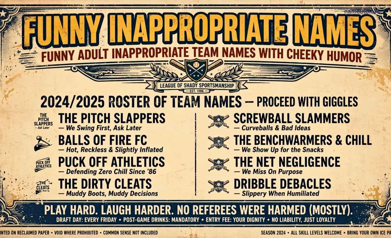funny inappropriate names