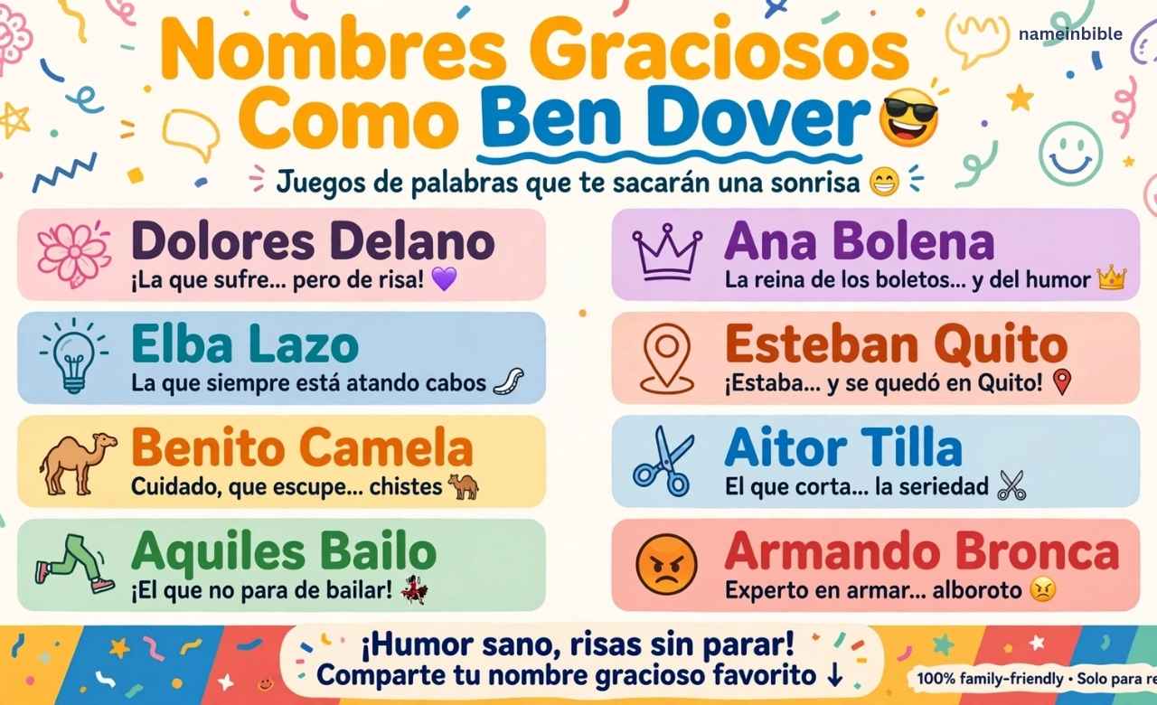 Funny Names Like Ben Dover in Spanish