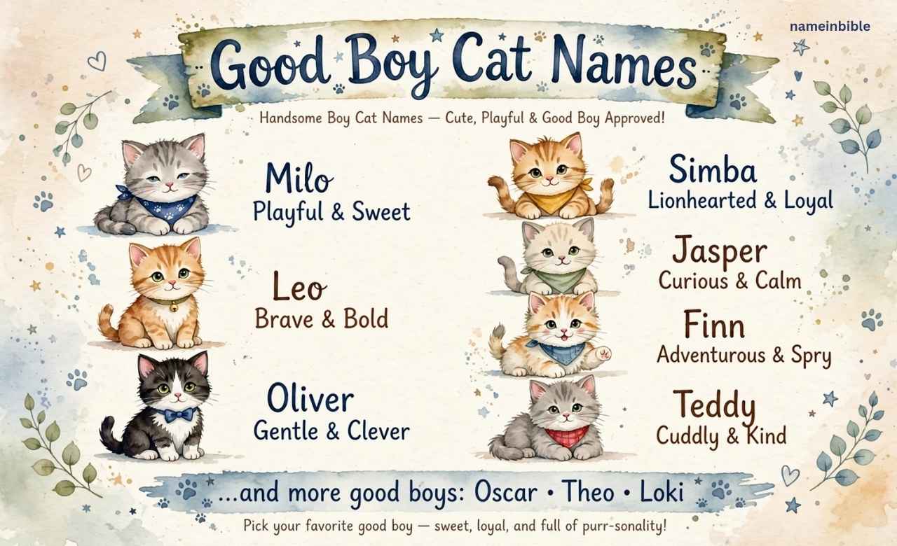good boy cat names