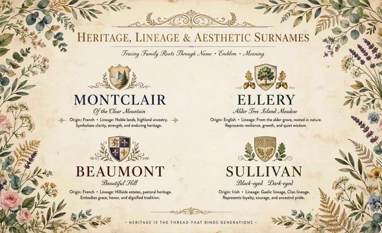 Heritage, Lineage & Aesthetic Surnames
