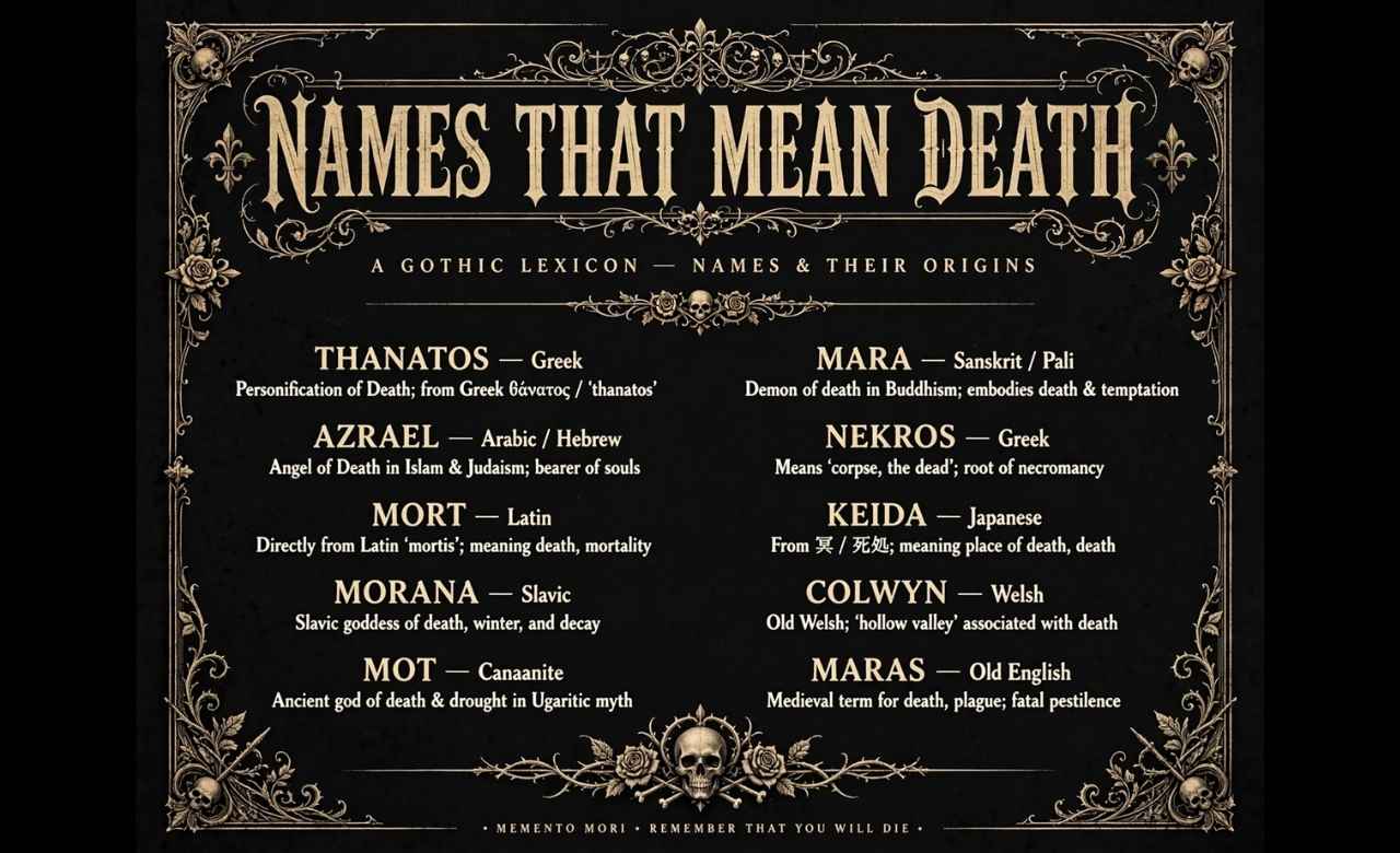 names that mean death