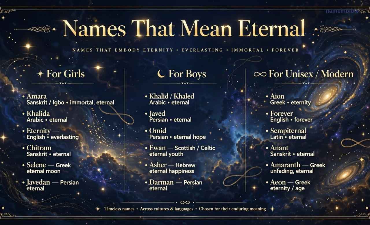 names that mean eternal