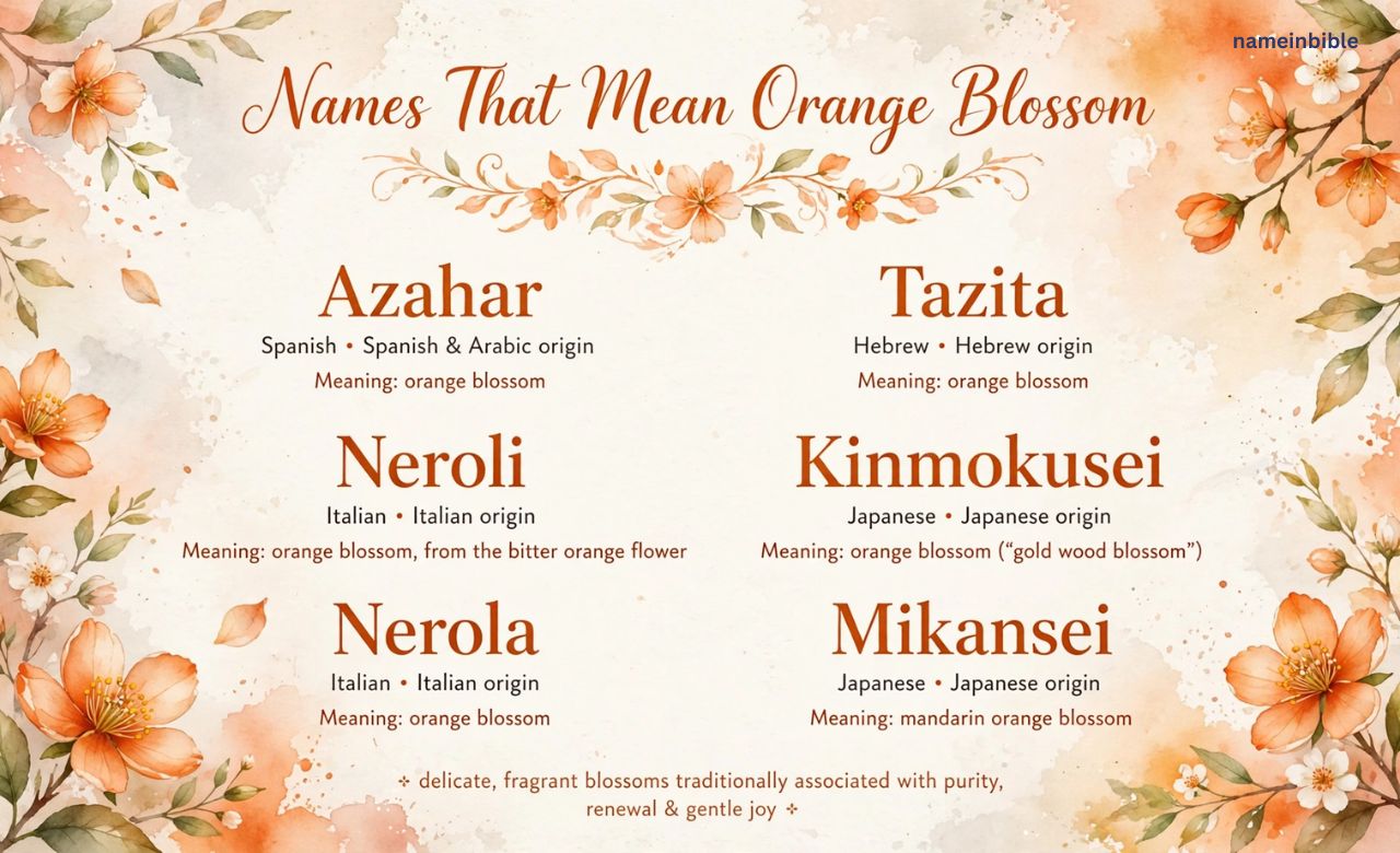 Names That Mean Orange Blossom