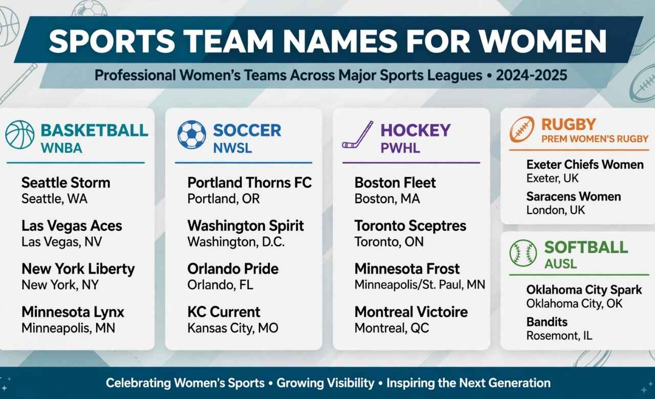 Sports Team Names for Women