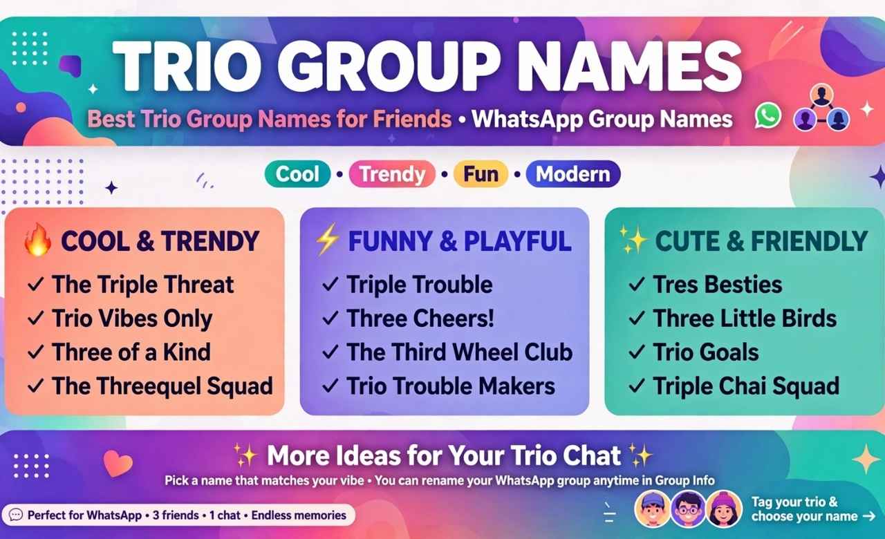 trio group names