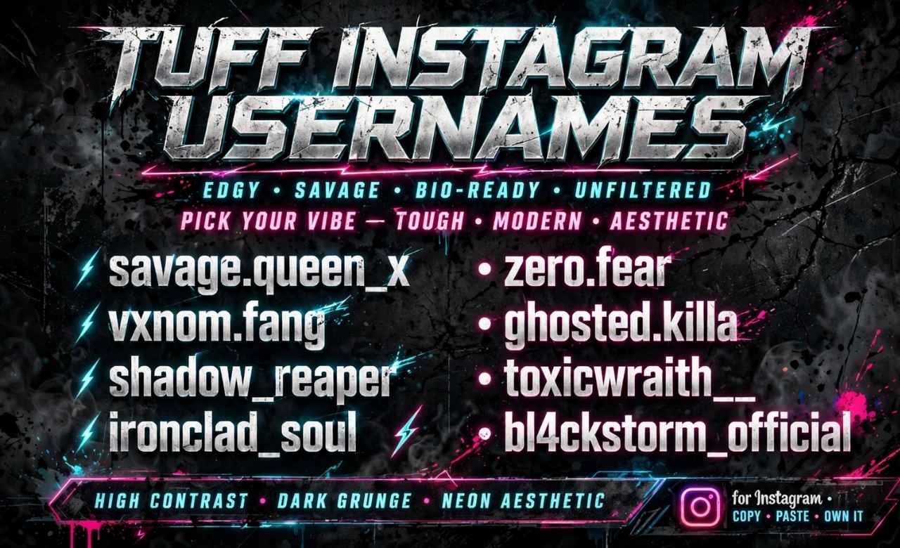 Tuff Instagram Usernames