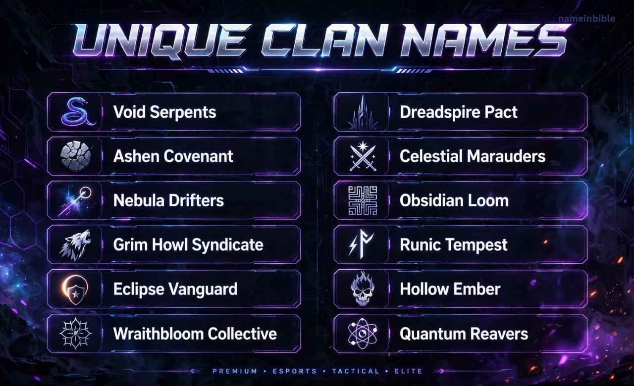 unique clan names
