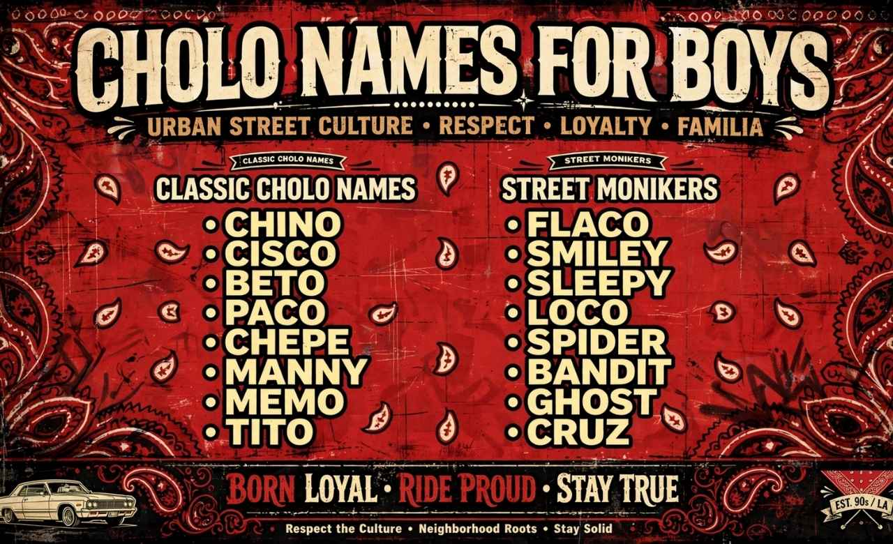 Cholo Names for Boys