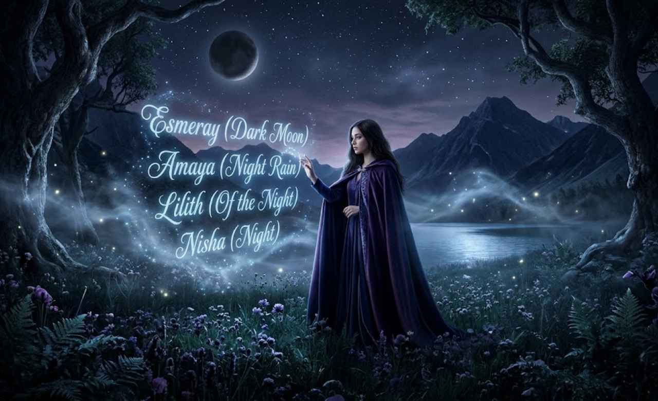 Girl Names That Mean Dark Moon or Night