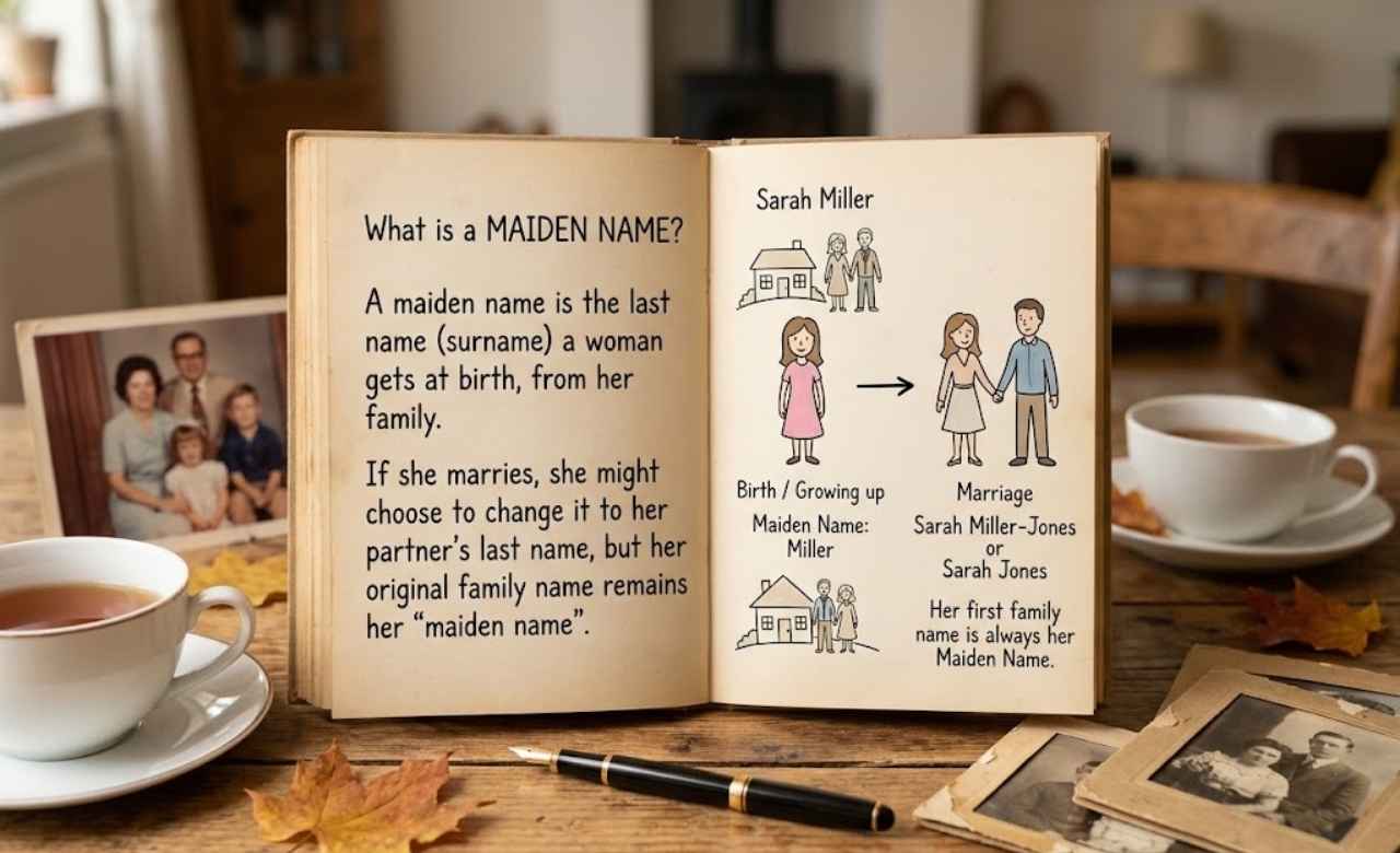 Maiden Name Meaning in Simple English