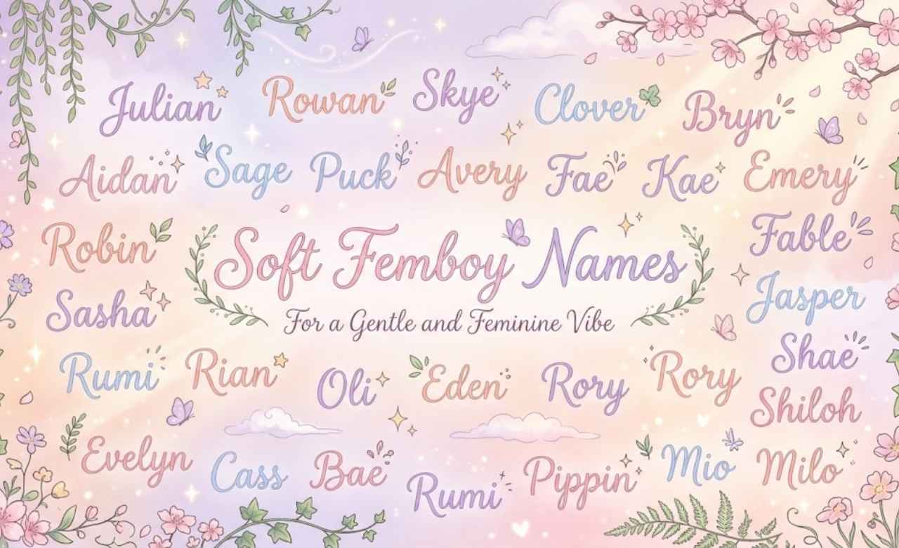 Soft Femboy Names for a Gentle and Feminine Vibe