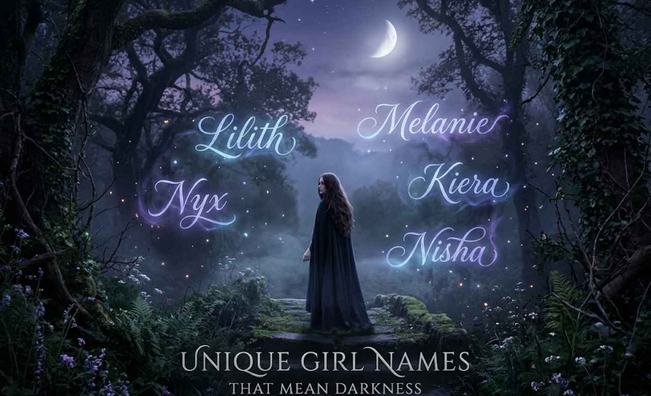 Unique Girl Names That Mean Darkness