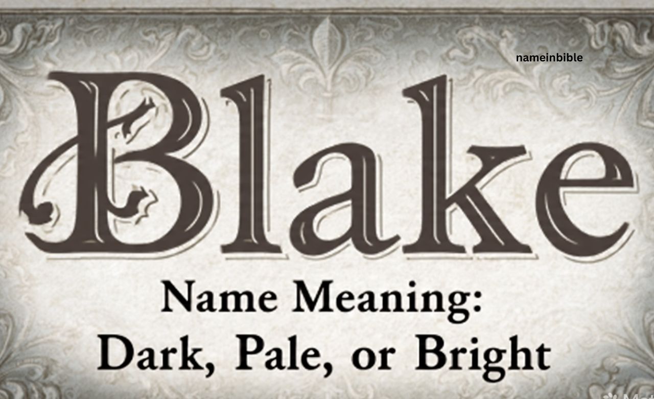 Blake Name Meaning
