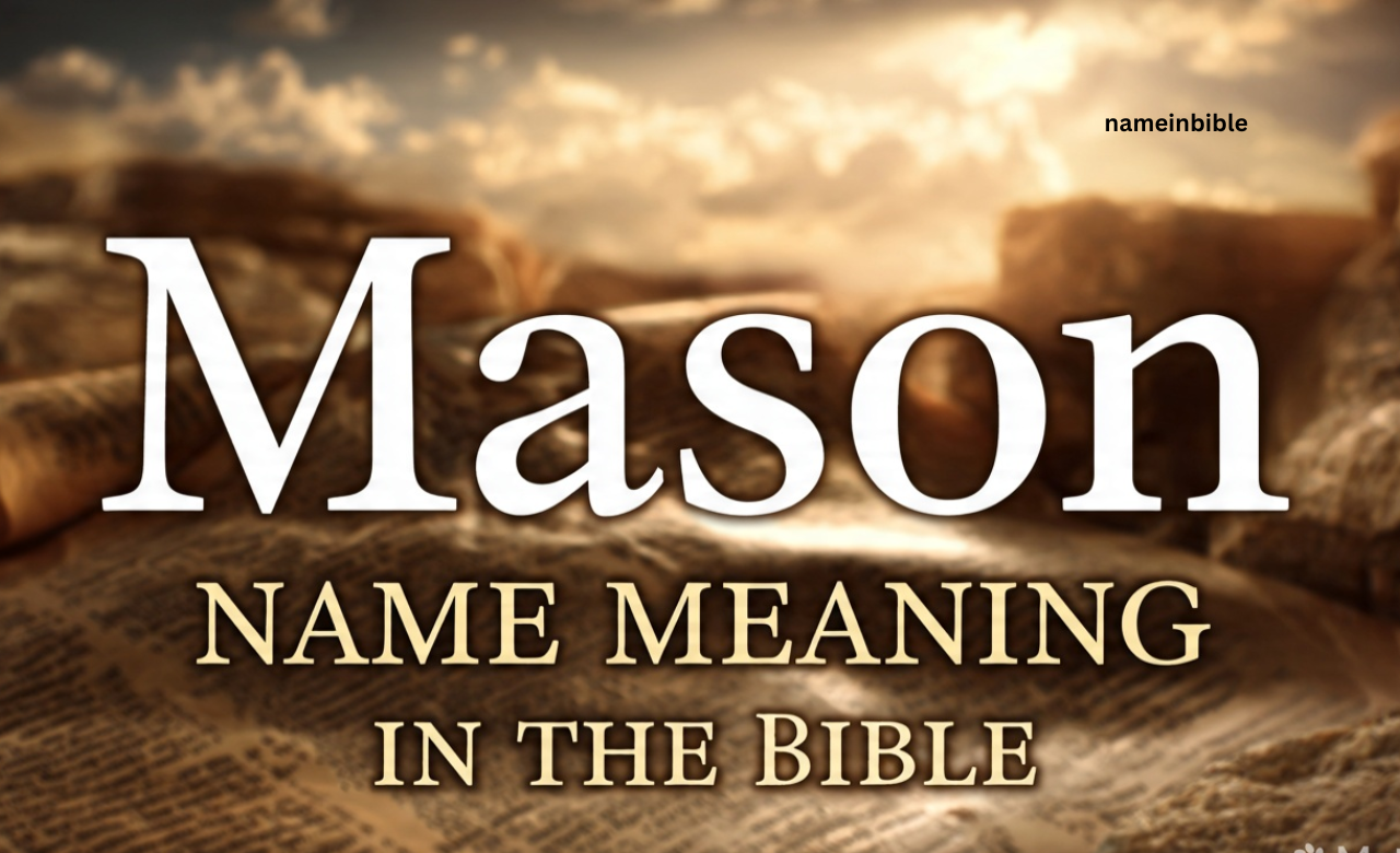 Mason Name Meaning in the Bible
