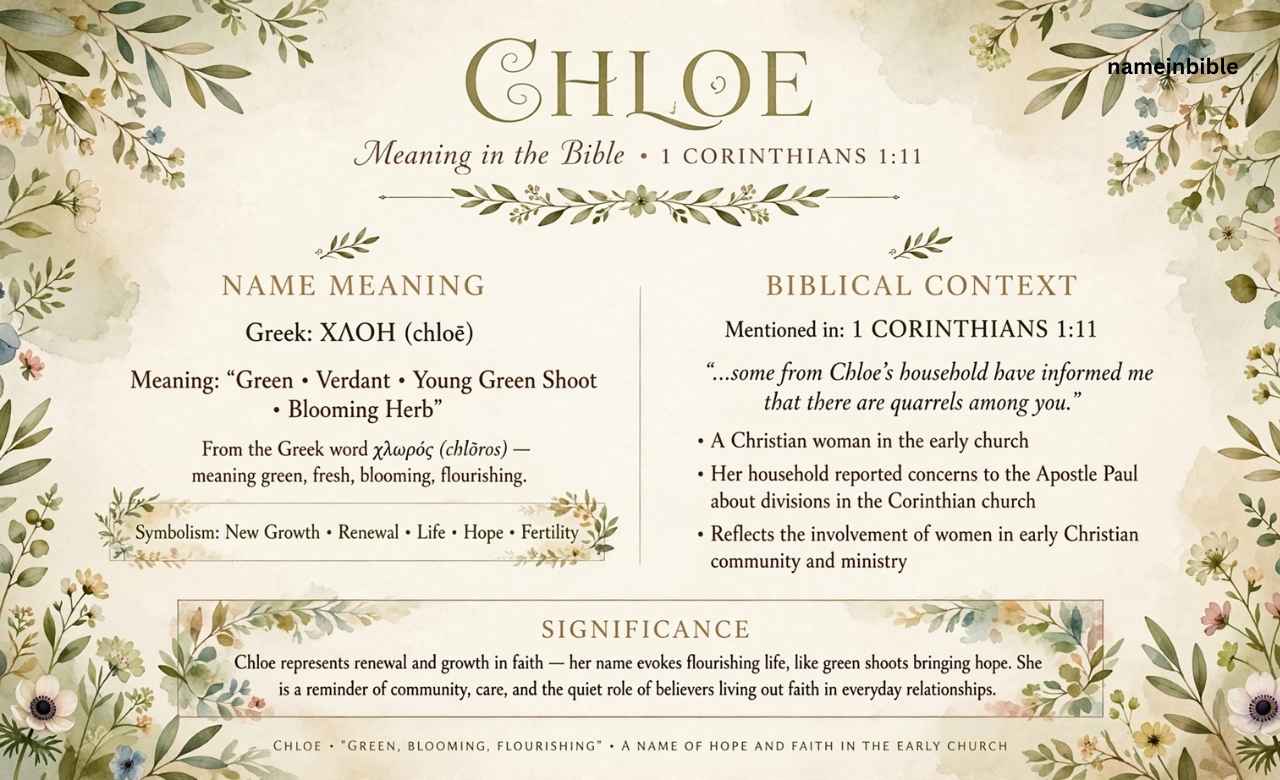Chloe Meaning in the Bible