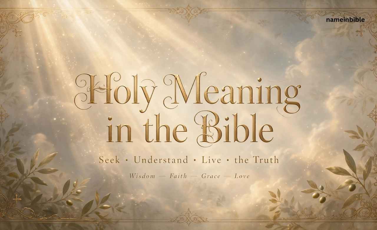 Holy Meaning in the Bible