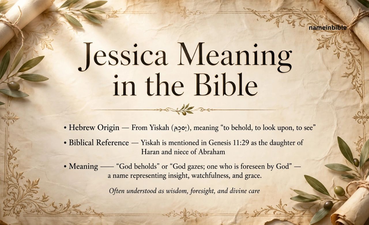 Jessica Meaning in the Bible