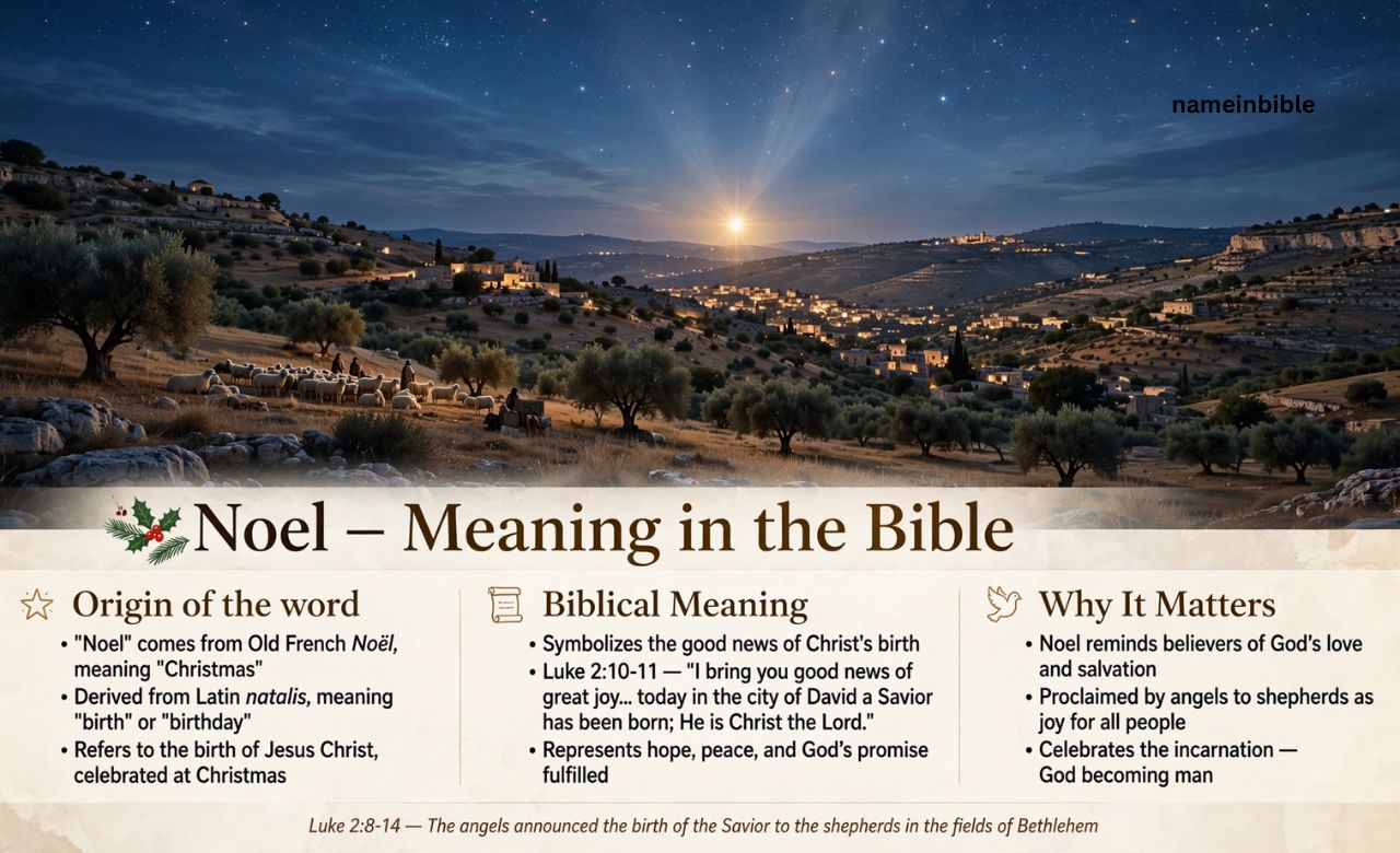 Noel Meaning in the Bible