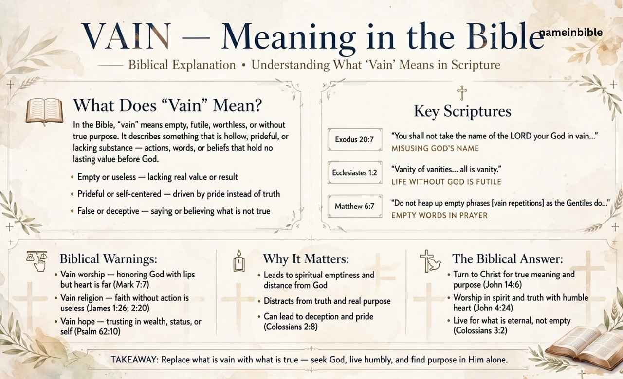 Vain Meaning in the Bible