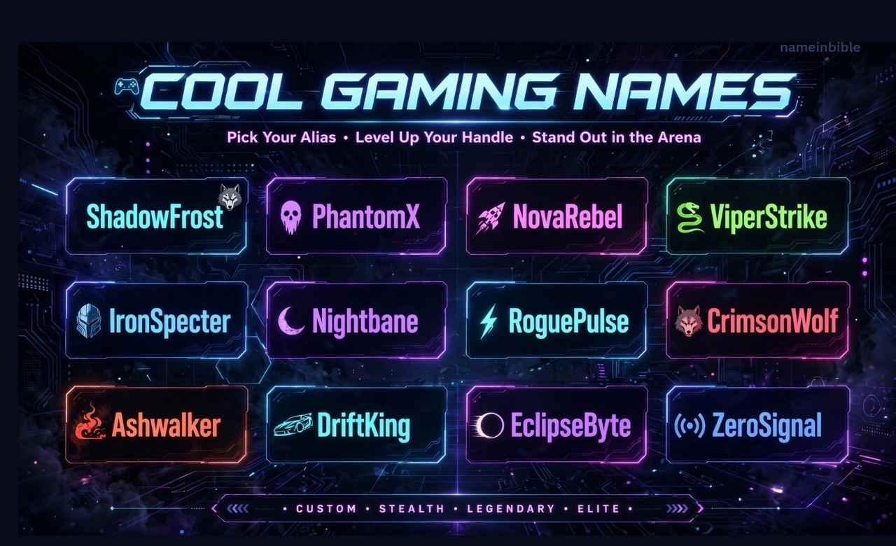 Cool Gaming Names