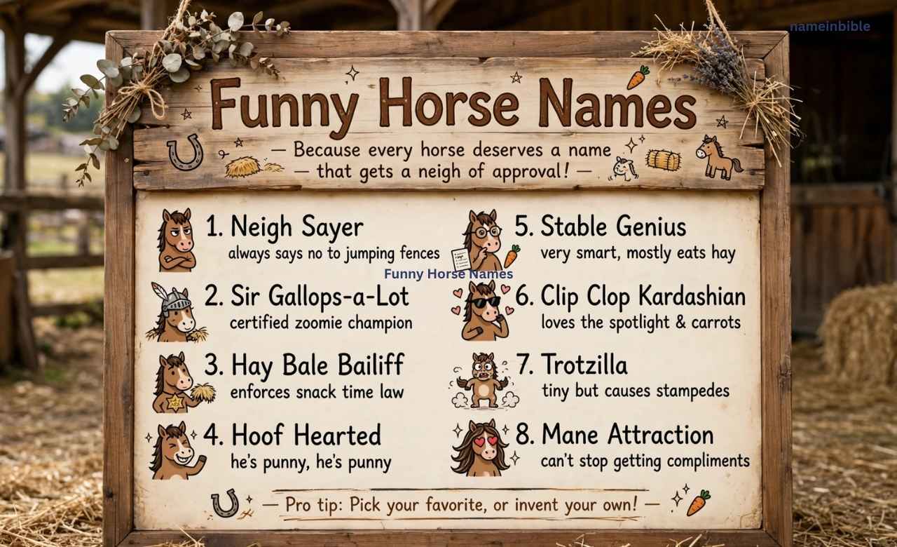 Funny Horse Names