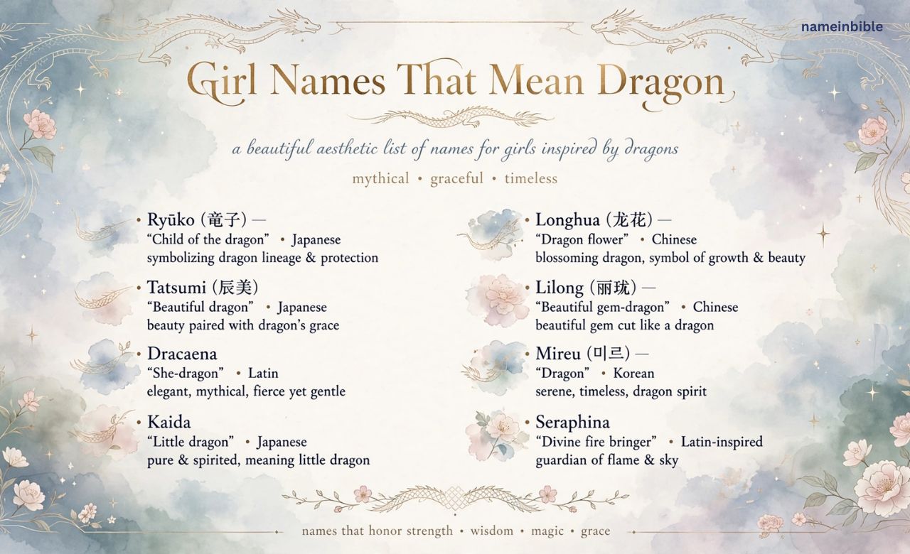 Girl Names That Mean Dragon