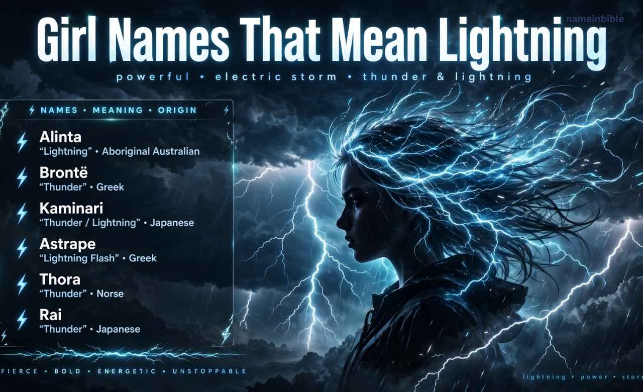 Girl Names That Mean Lightning