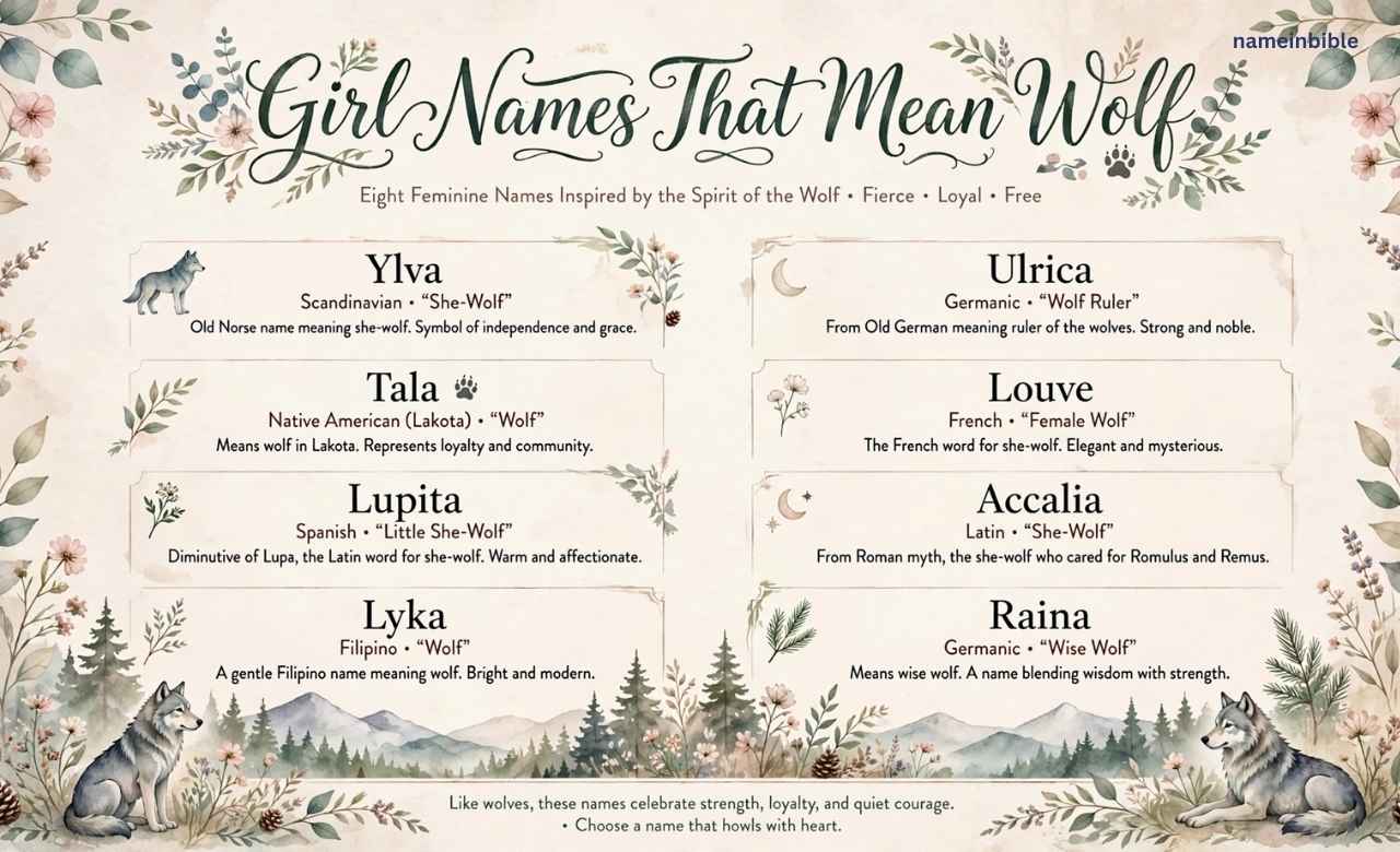 Girl Names That Mean Wolf