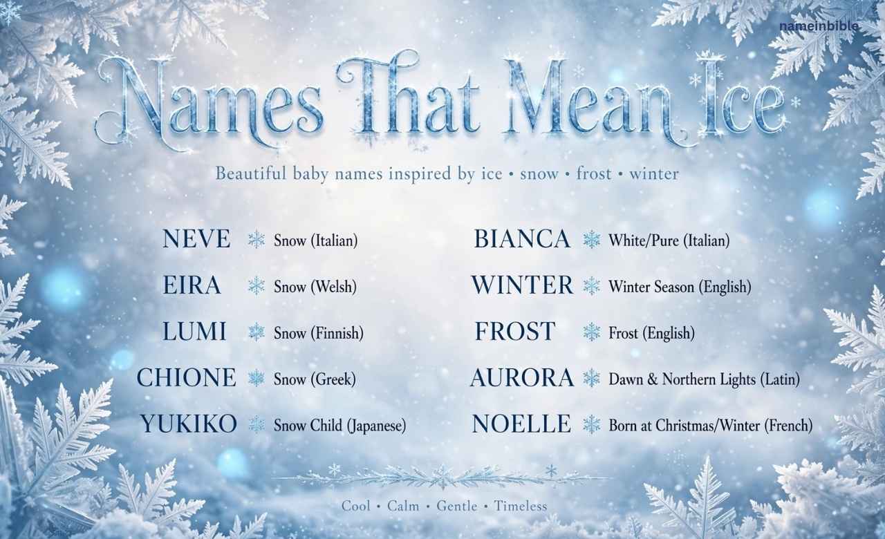 Names That Mean Ice
