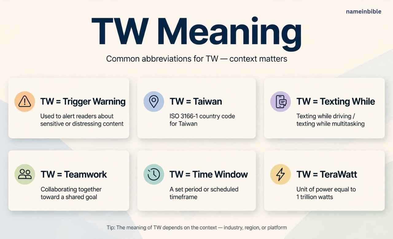 TW Meaning