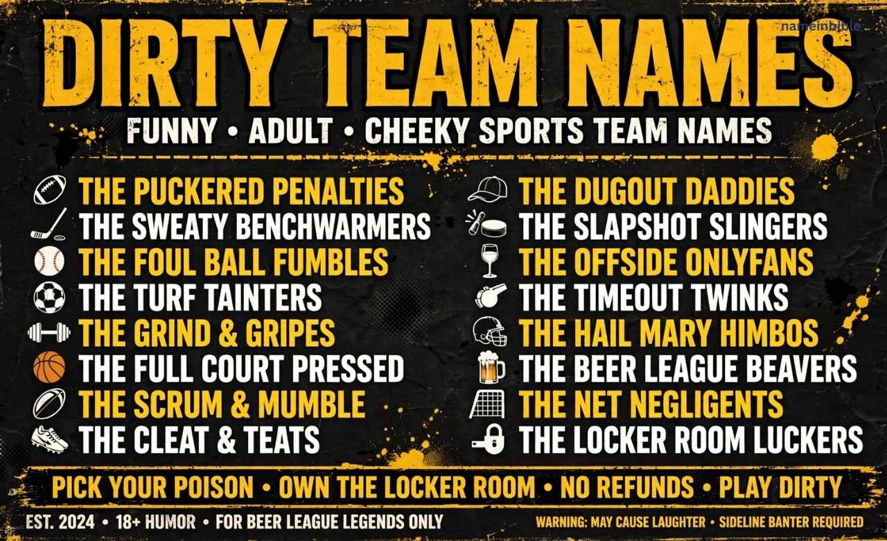 Dirty Team Names