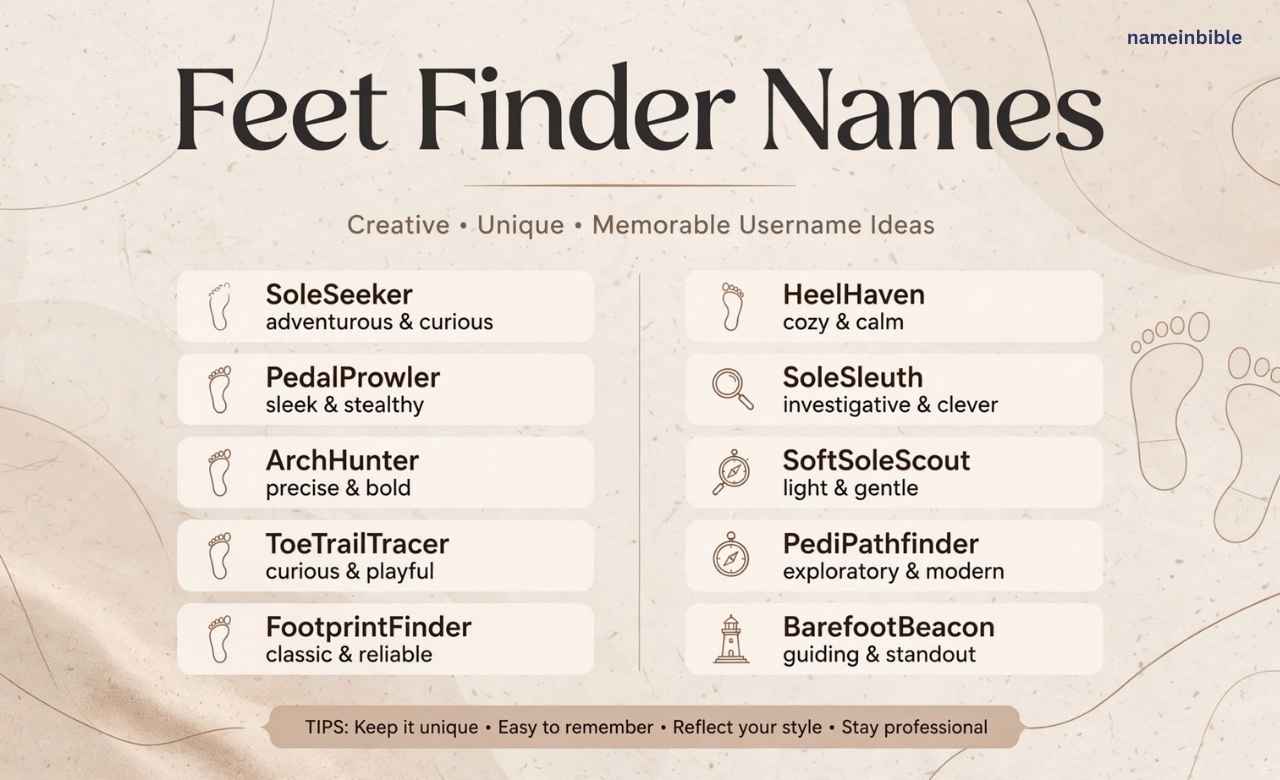 Feet Finder Names