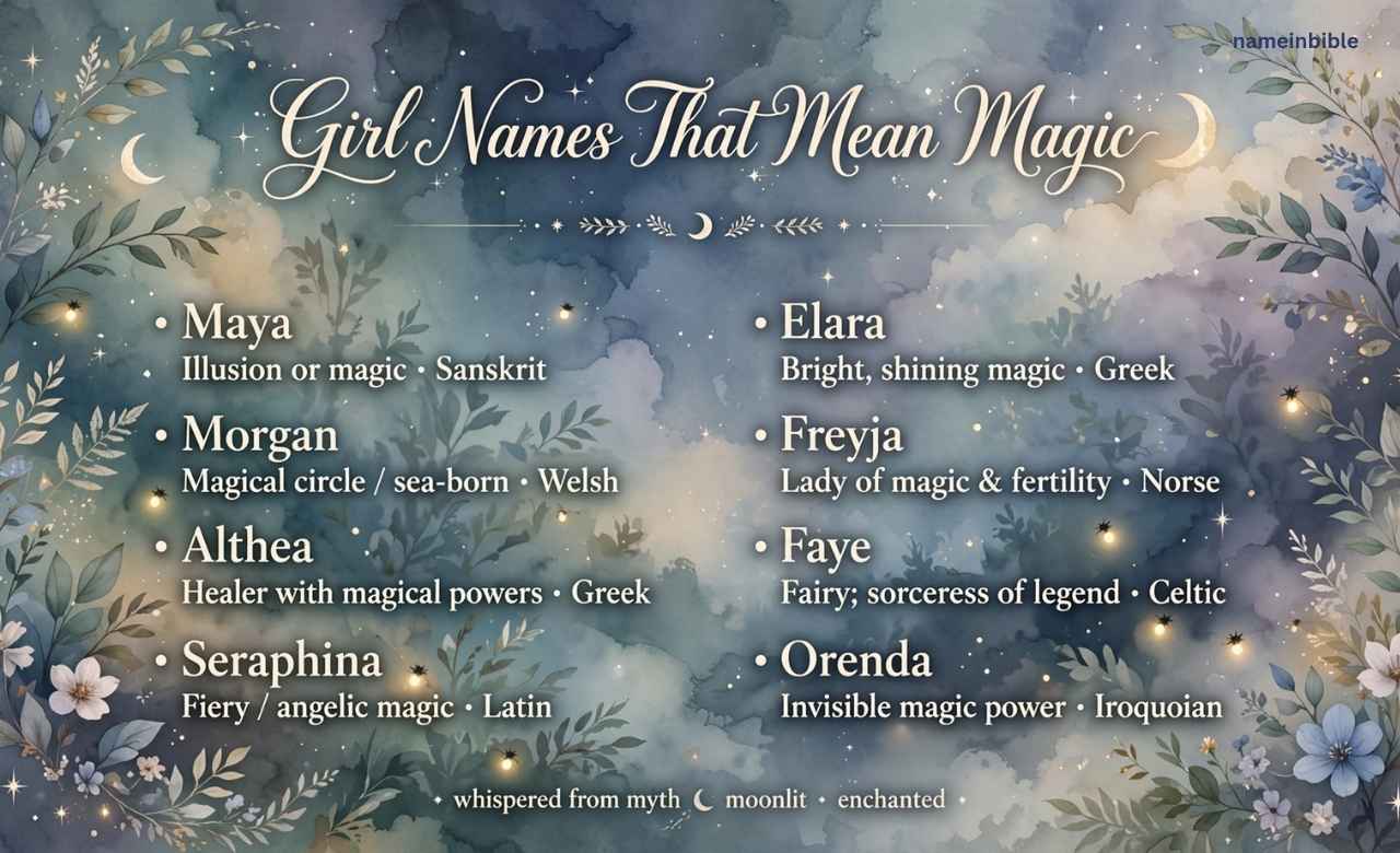 Girl Names That Mean Magic