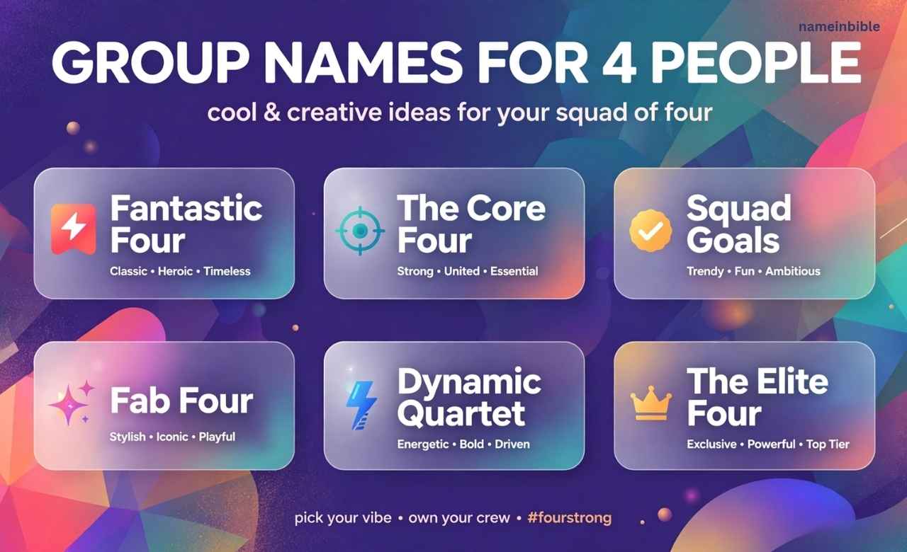 Group Names for 4 People