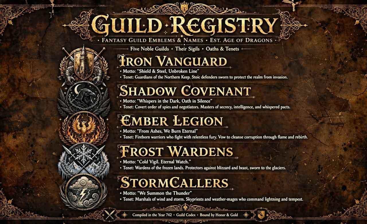 Guild Names