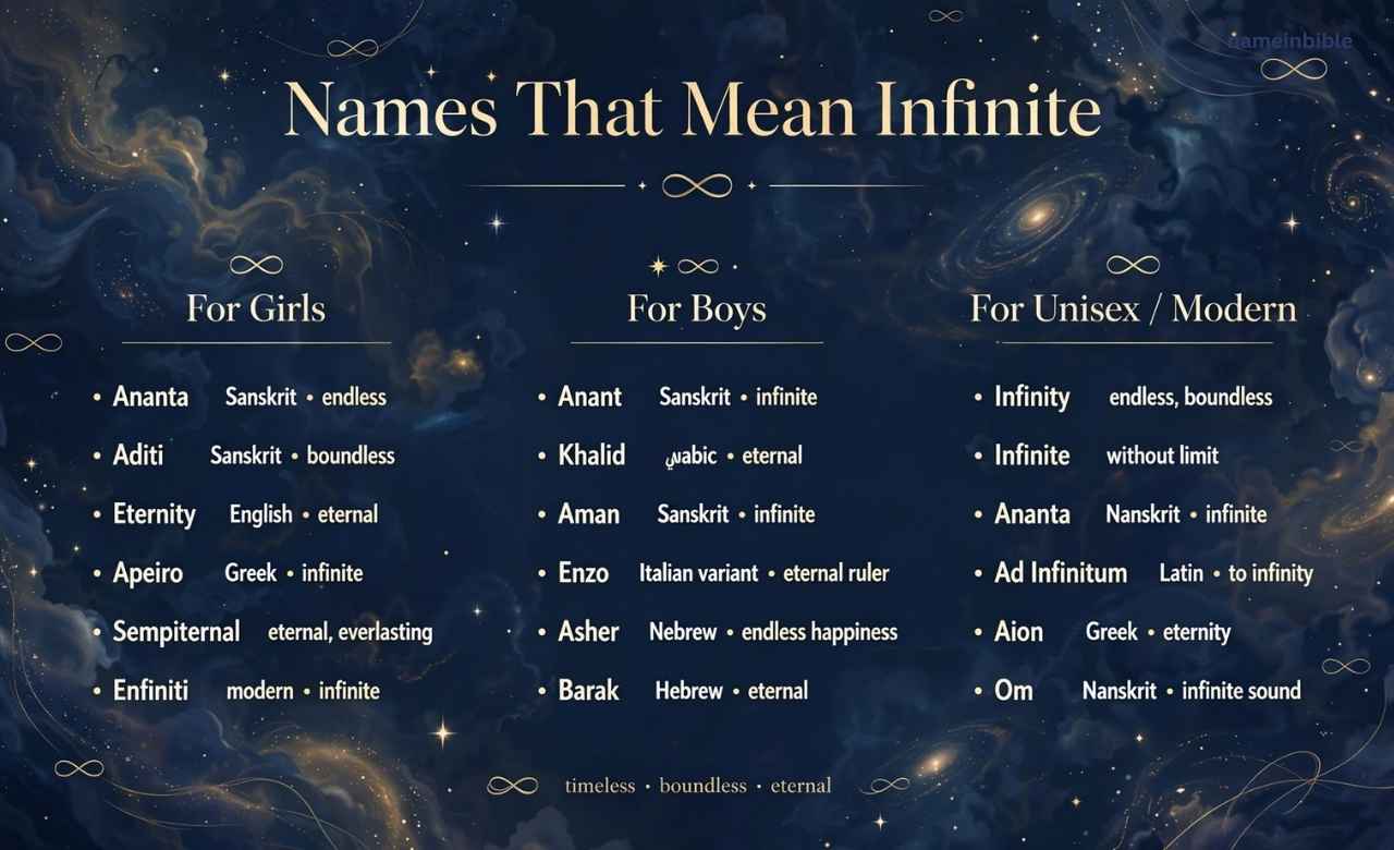 Names That Mean Infinite