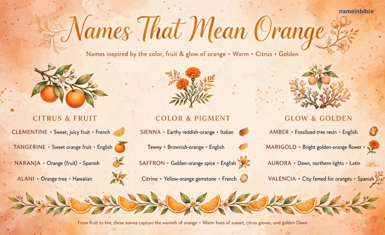 Names That Mean Orange