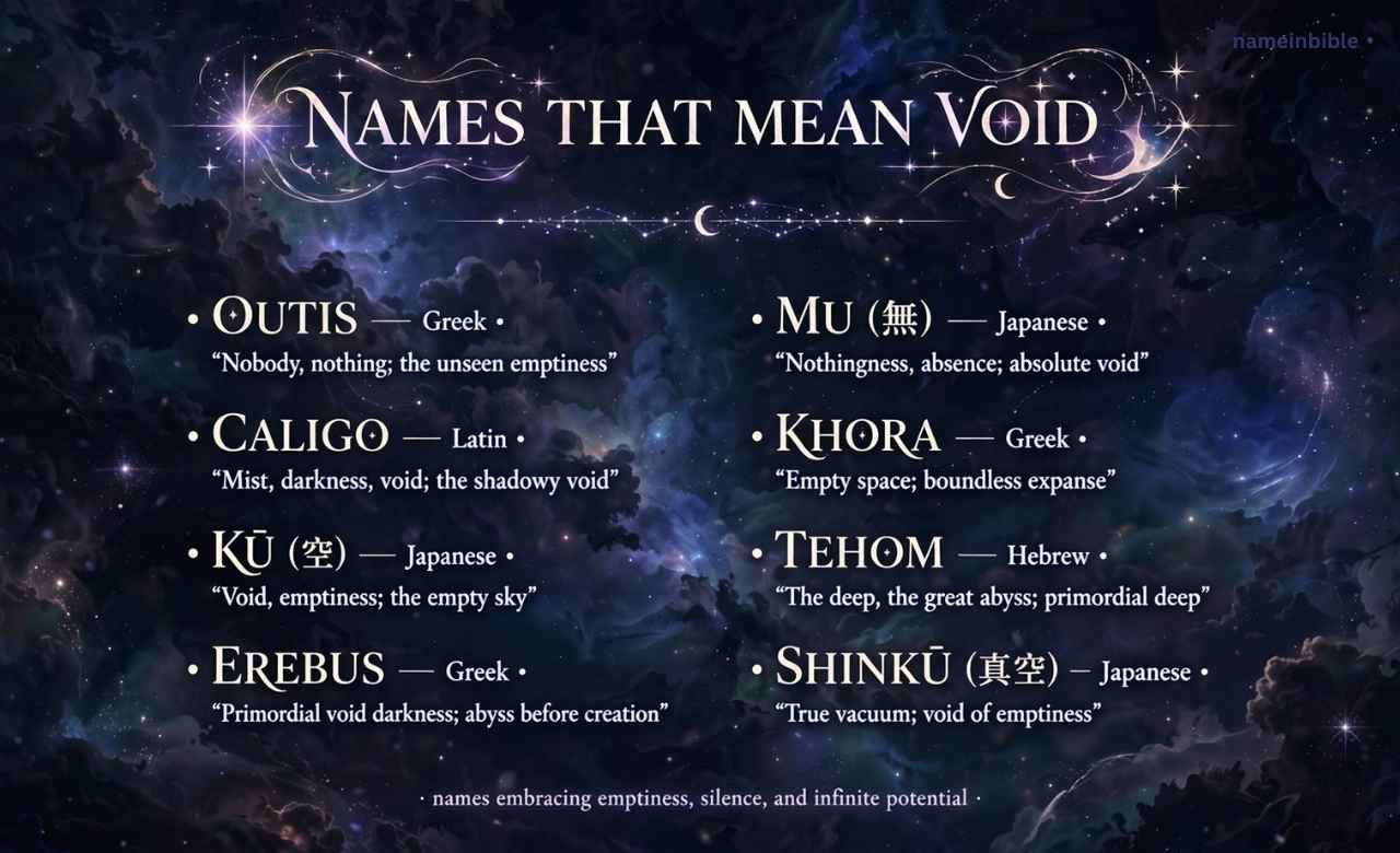 Names That Mean Void