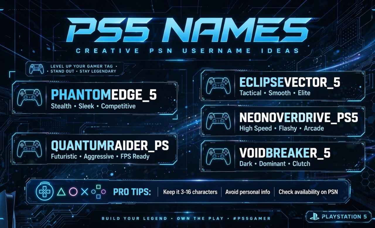 PS5 Names