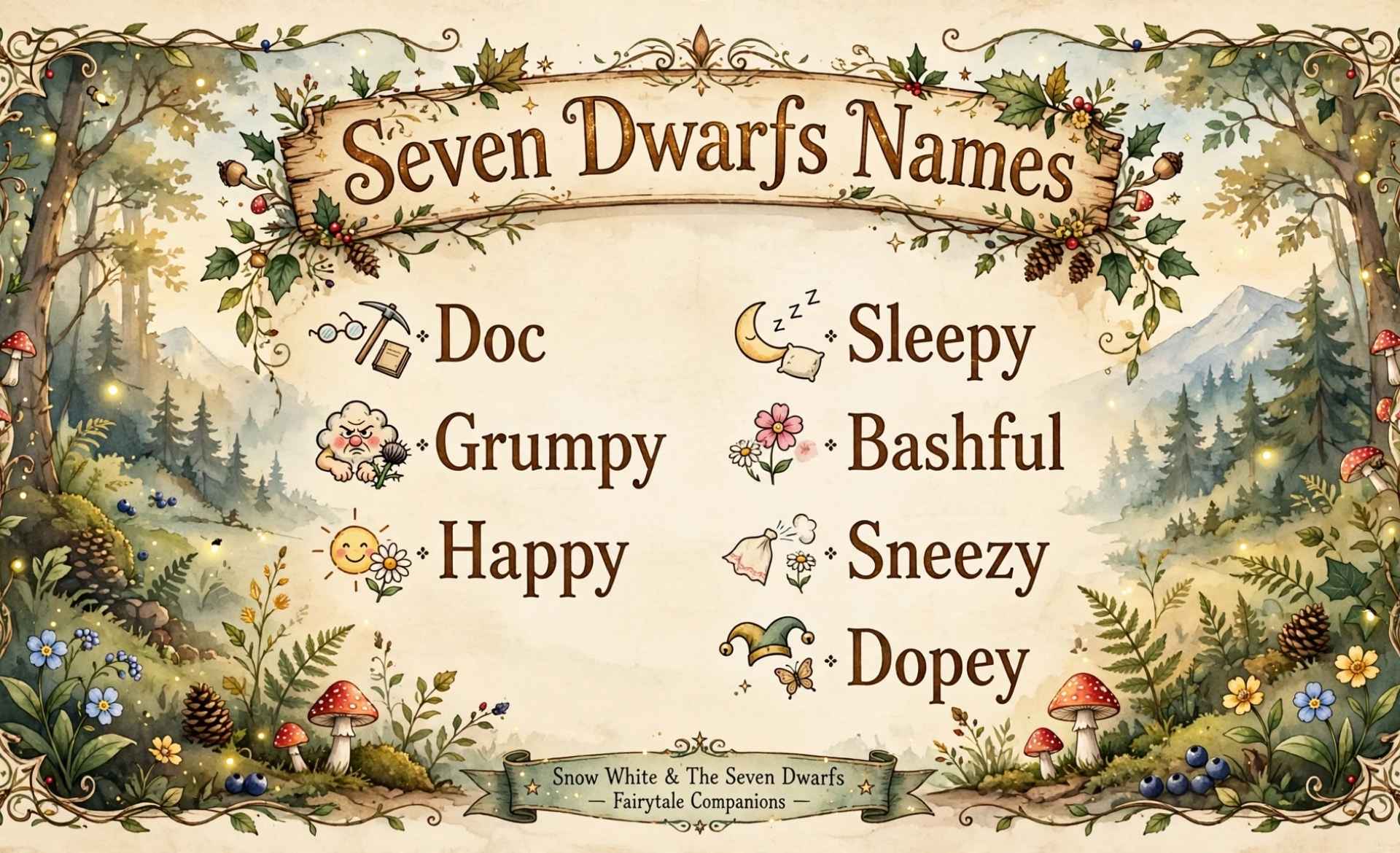 Seven Dwarfs Names